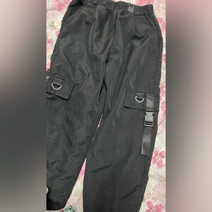 Shein girls size 12y black cargo pants